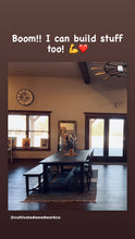 Load image into Gallery viewer, Custom Oak country dining table
